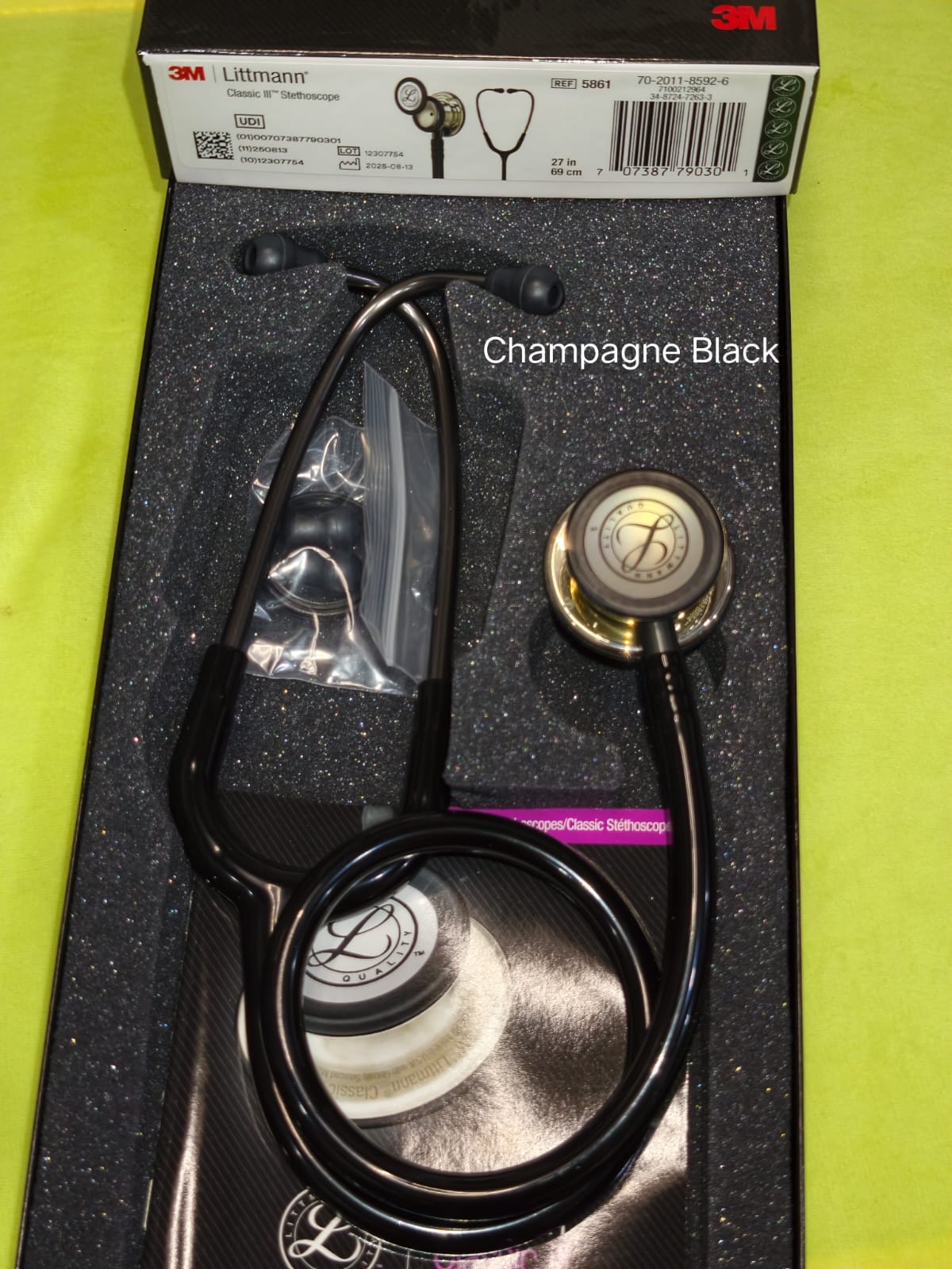 3M Littmann Classic III — Champagne Black